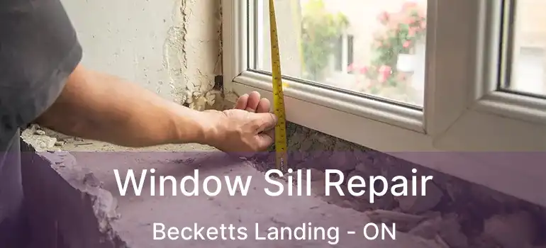  Window Sill Repair Becketts Landing - ON