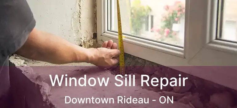  Window Sill Repair Downtown Rideau - ON