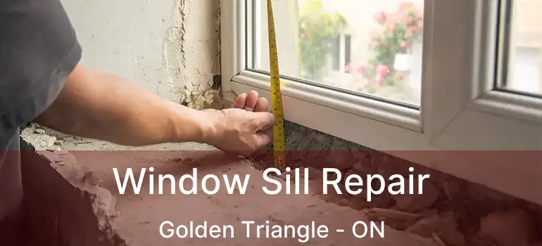  Window Sill Repair Golden Triangle - ON