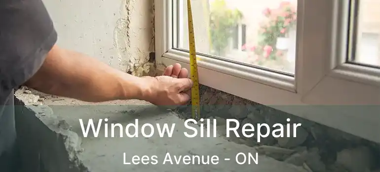  Window Sill Repair Lees Avenue - ON