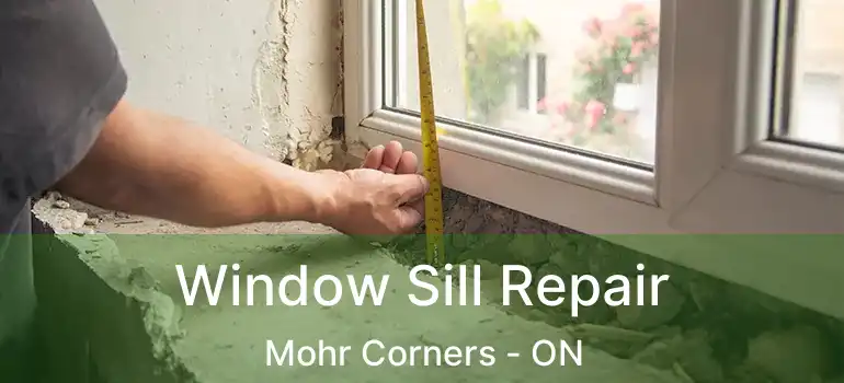  Window Sill Repair Mohr Corners - ON