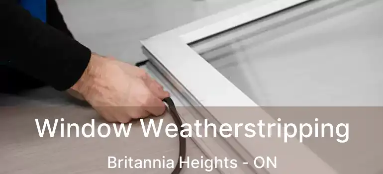  Window Weatherstripping Britannia Heights - ON