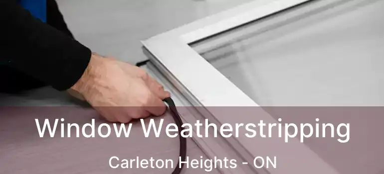  Window Weatherstripping Carleton Heights - ON