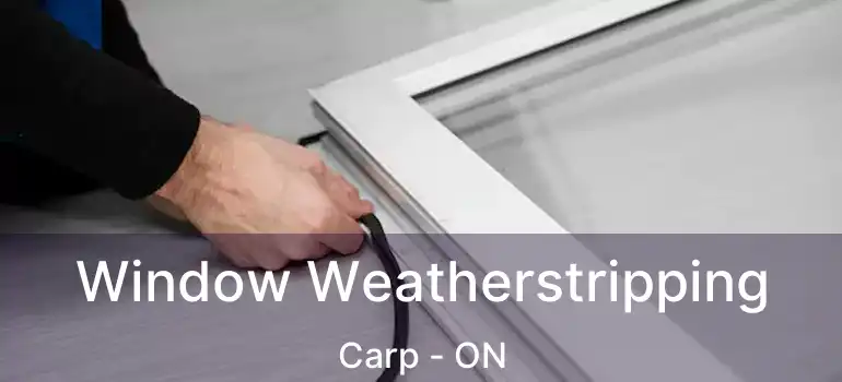  Window Weatherstripping Carp - ON