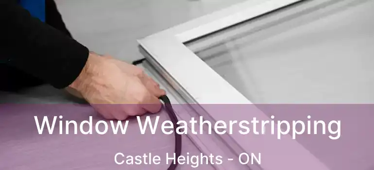  Window Weatherstripping Castle Heights - ON