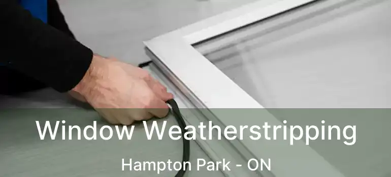  Window Weatherstripping Hampton Park - ON