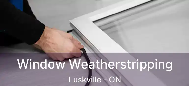  Window Weatherstripping Luskville - ON