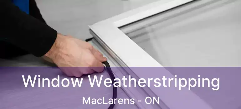  Window Weatherstripping MacLarens - ON