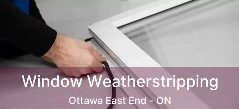  Window Weatherstripping Ottawa East End - ON