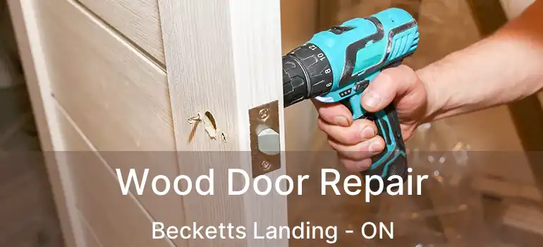  Wood Door Repair Becketts Landing - ON