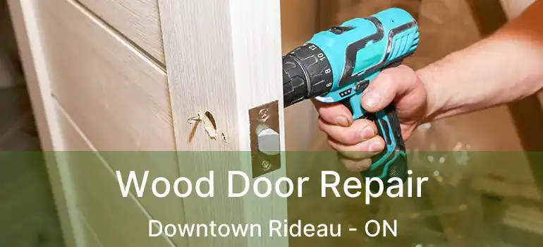  Wood Door Repair Downtown Rideau - ON