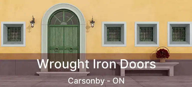  Wrought Iron Doors Carsonby - ON