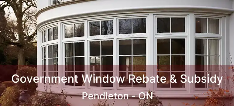  Government Window Rebate & Subsidy Pendleton - ON