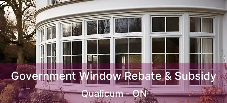  Government Window Rebate & Subsidy Qualicum - ON