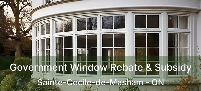 Government Window Rebate & Subsidy Sainte-Cecile-de-Masham - ON